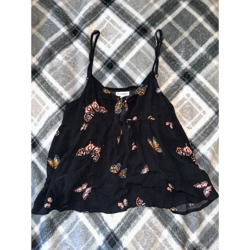 Lovefire Butterfly Tank top Crop top Size Small Insects Cute cropped h2